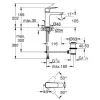 Смеситель для раковины Grohe Cubeo M-размера (1017490000)- Фото 4