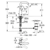 Смеситель для раковины Grohe Essence L-размера (24174001)- Фото 3