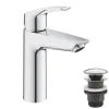 Смеситель для раковины Grohe Eurosmart New M-Size + нажимной донный клапан (23923003)- Фото 1