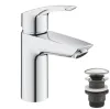 Смеситель для раковины Grohe Eurosmart New S-Size + нажимной донный клапан (23922003)- Фото 1