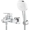 Змішувач для ванни Grohe Cubeo з душовим набором хром (1018140000)- Фото 2