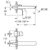 Смеситель для умывальника Grohe Eurosmart M-Size черный мат (293382433)- Фото 4