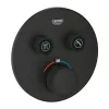 Смеситель для душа Grohe Grohtherm SmartControl, внешняя часть, черный матовый (29507KF0)- Фото 3
