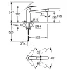 Смеситель для кухни Grohe Eurosmart Black matt (304632430)- Фото 2
