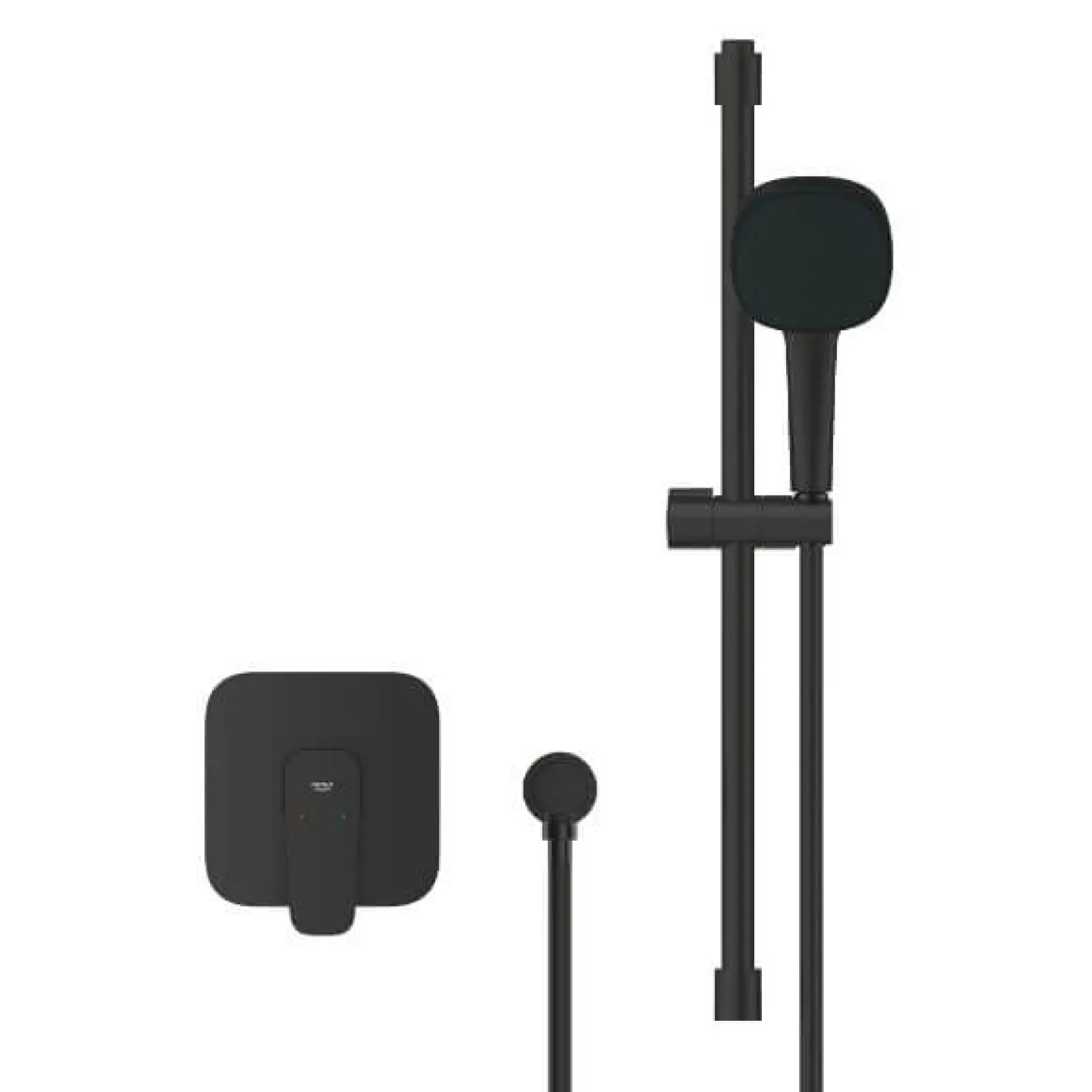 Душова система Grohe Cubeo Tempesta 110 чорний (1053352430) - Фото 1