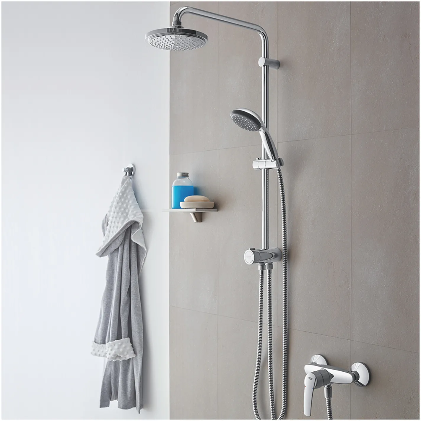 Ручной душ Grohe QuickFix Vitalio Start 100, хром (27940000) - Фото 2