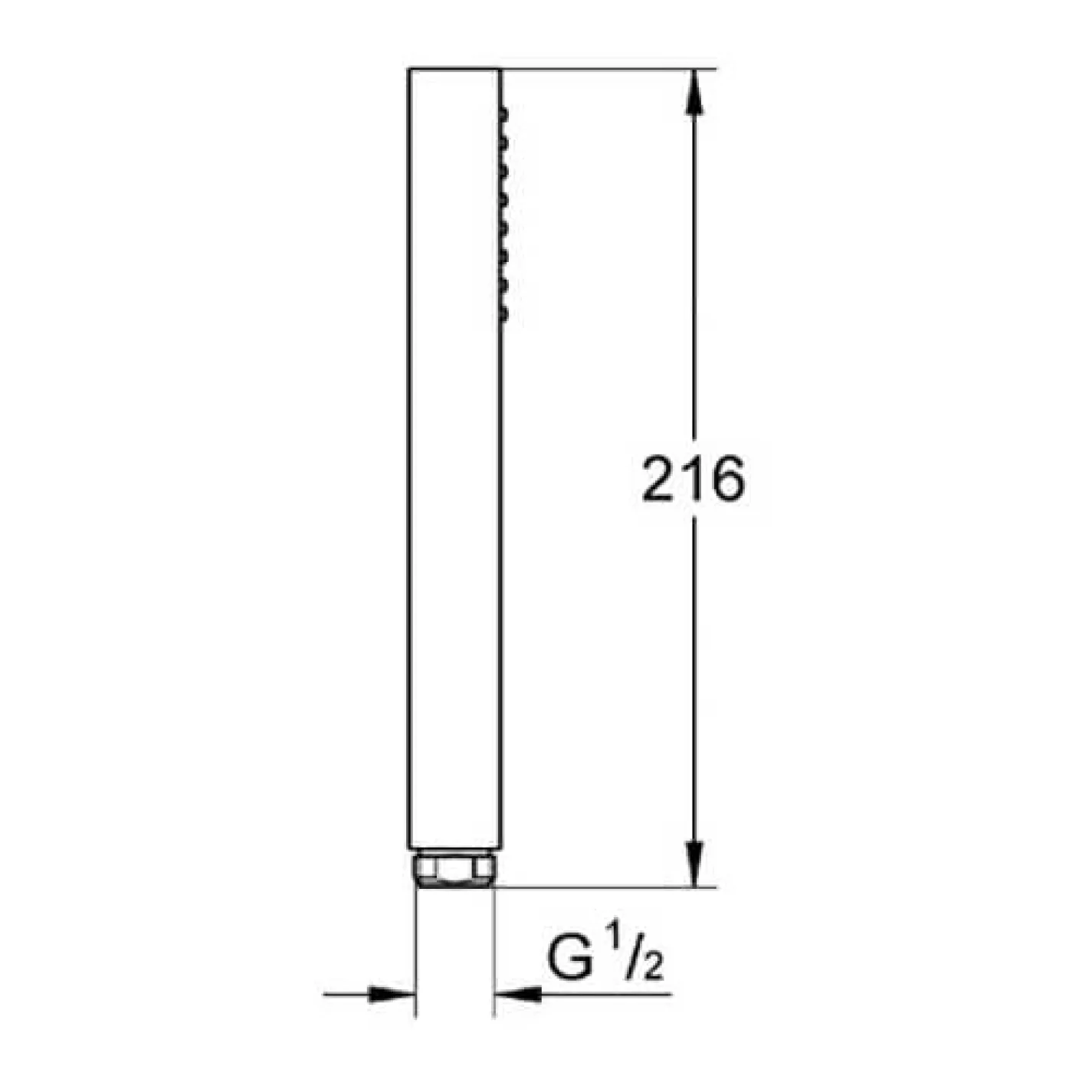 Ручний душ Grohe Euphoria Cube Stick 1 режим струменя хром (27699000) - Фото 1