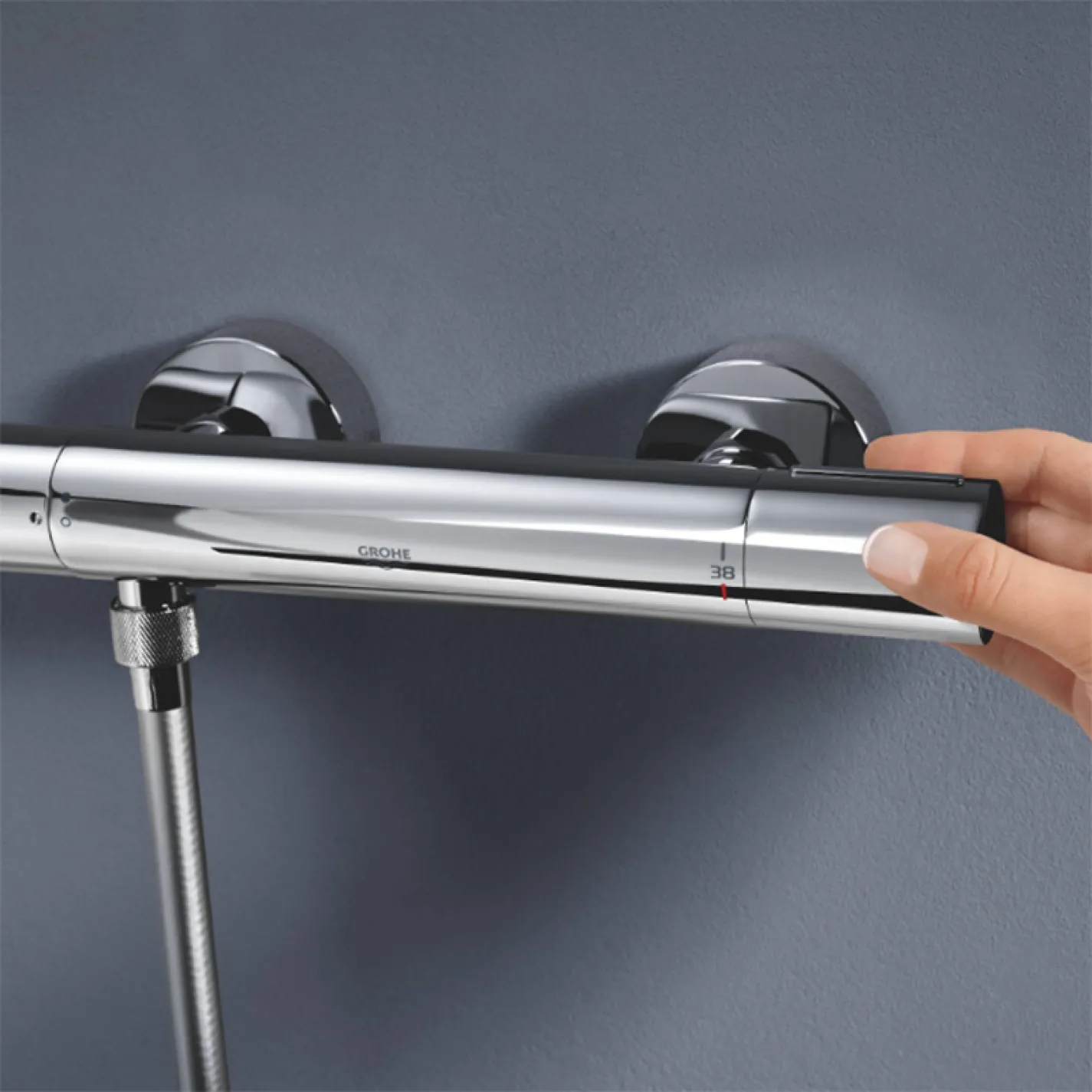 Смеситель для душа Grohe QuickFix Precision Get с термостатом, хром (34773000) - Фото 2