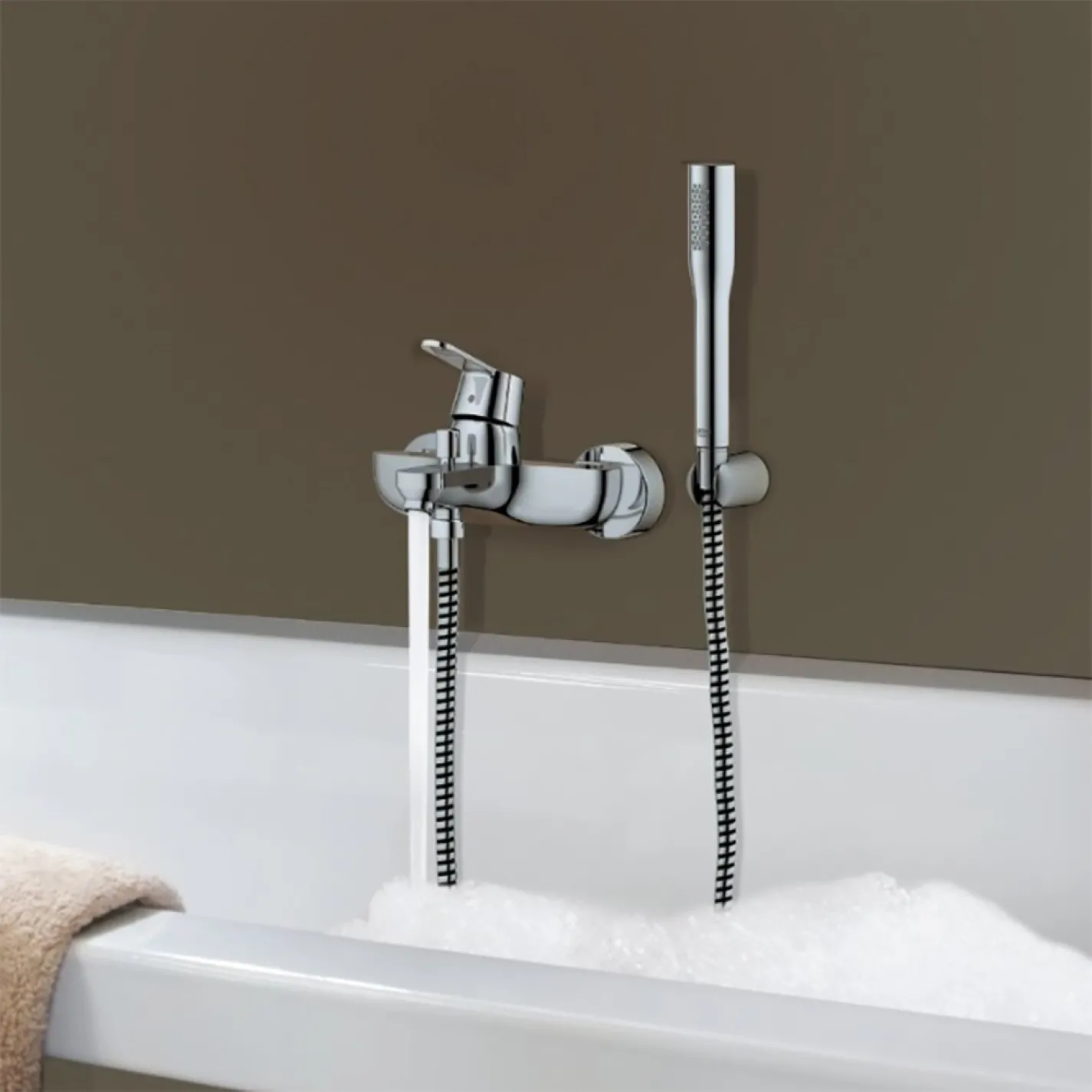 Смеситель для ванны Grohe QuickFix Get хром (32887000) - Фото 3