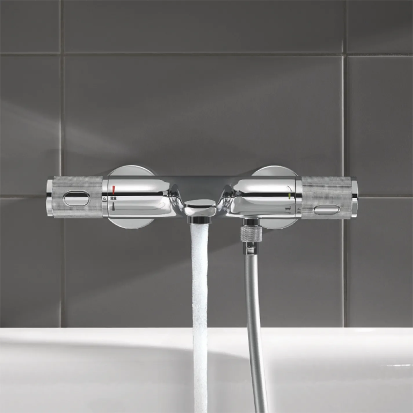 Змішувач для ванни Grohe QuickFix Precision Feel з термостатом, хром (34788000) - Фото 3