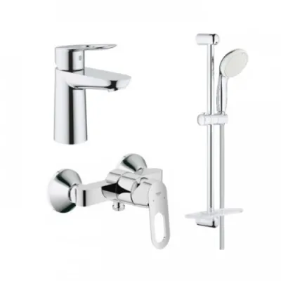 Набор смесителей Grohe Bauloop S 3 в 1 для душа, хром (123220SA)