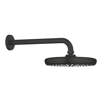 Верхний душ с кронштейном Grohe Tempesta 210 черный матовый (1022182430)