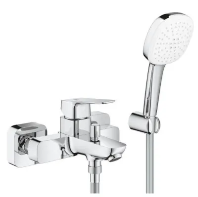 Змішувач для ванни Grohe Cubeo з душовим набором хром (1018140000)