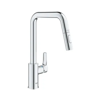 Змішувач для кухні Grohe Eurosmart, з висувним виливом (30619000)