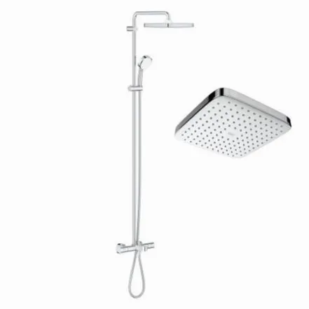 Душова система з термостатом для ванни Grohe Tempesta Cosmopolitan System 250 Cube