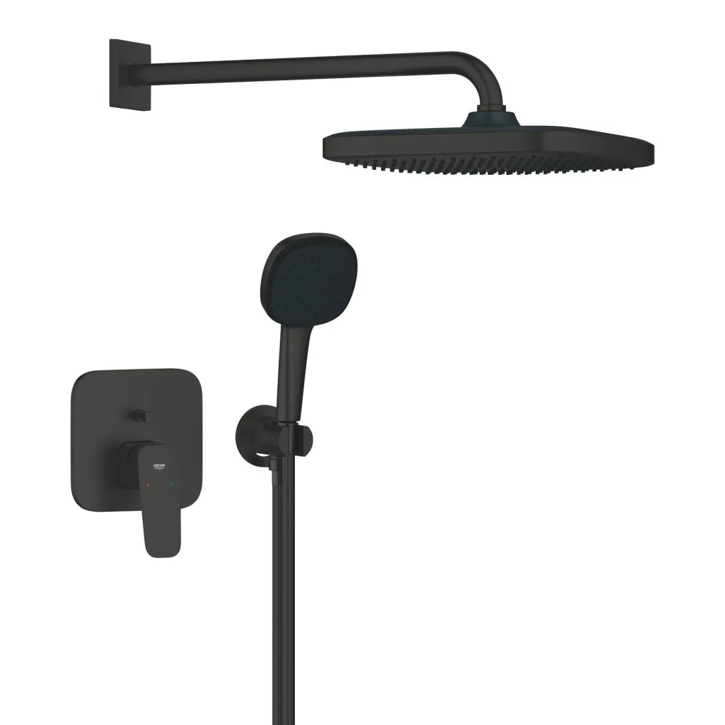 Душевая система Grohe Cubeo с Tempesta 250 черный (1053362430)- Фото 1