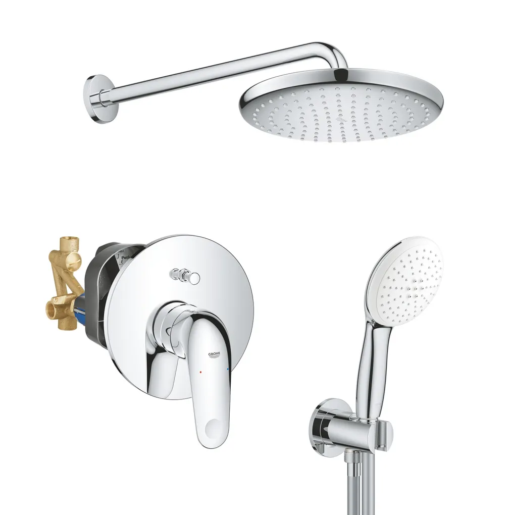 Душевая система Grohe Euroeco с Tempesta 250 хром (UA2939200L)- Фото 1