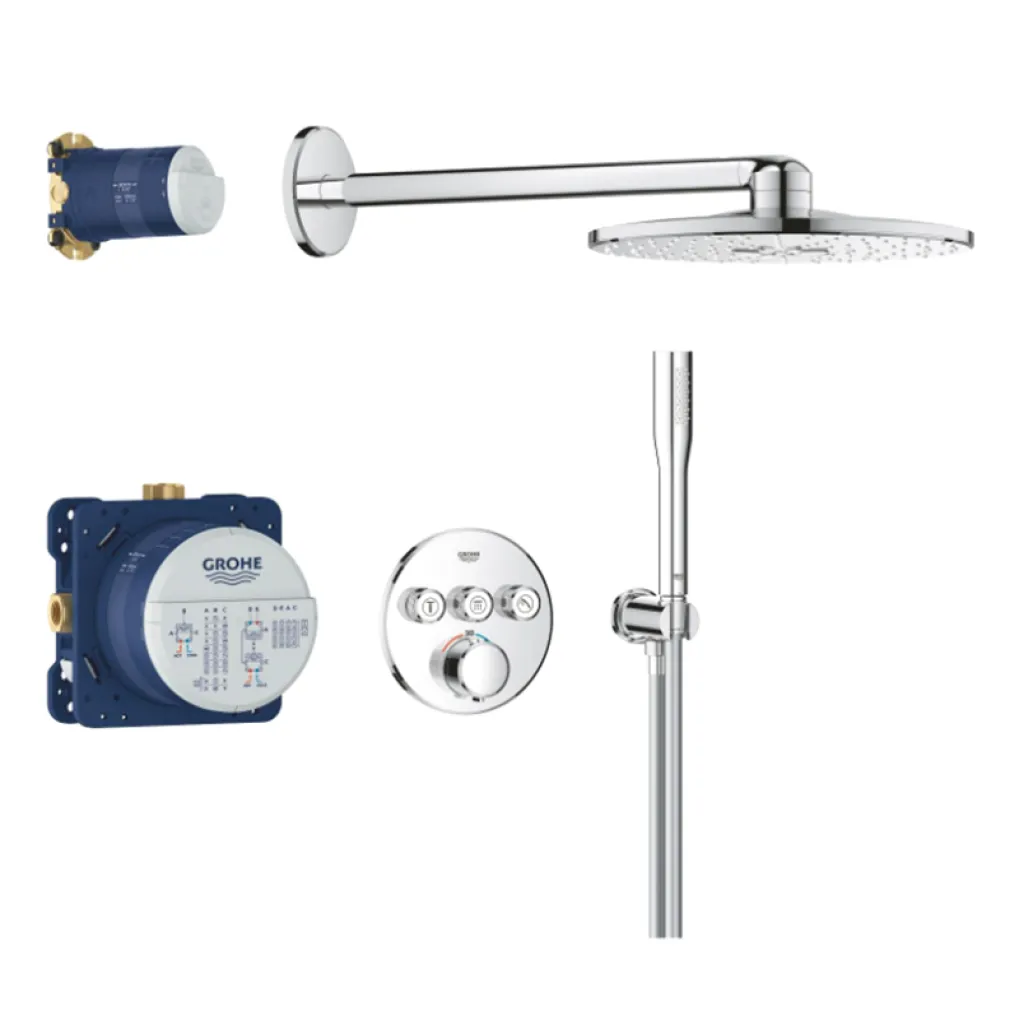 Душевая система скрытого монтажа Grohe QuickFix Precision SmartControl хром (34874000)- Фото 1