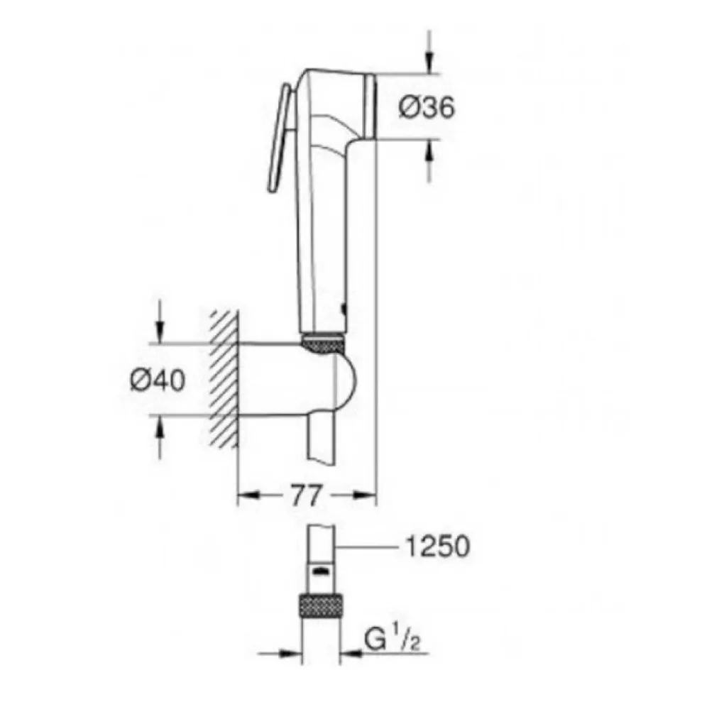 Душевой набор Grohe Tempesta-F Trigger Spray белый/хром (26356IL0)- Фото 2