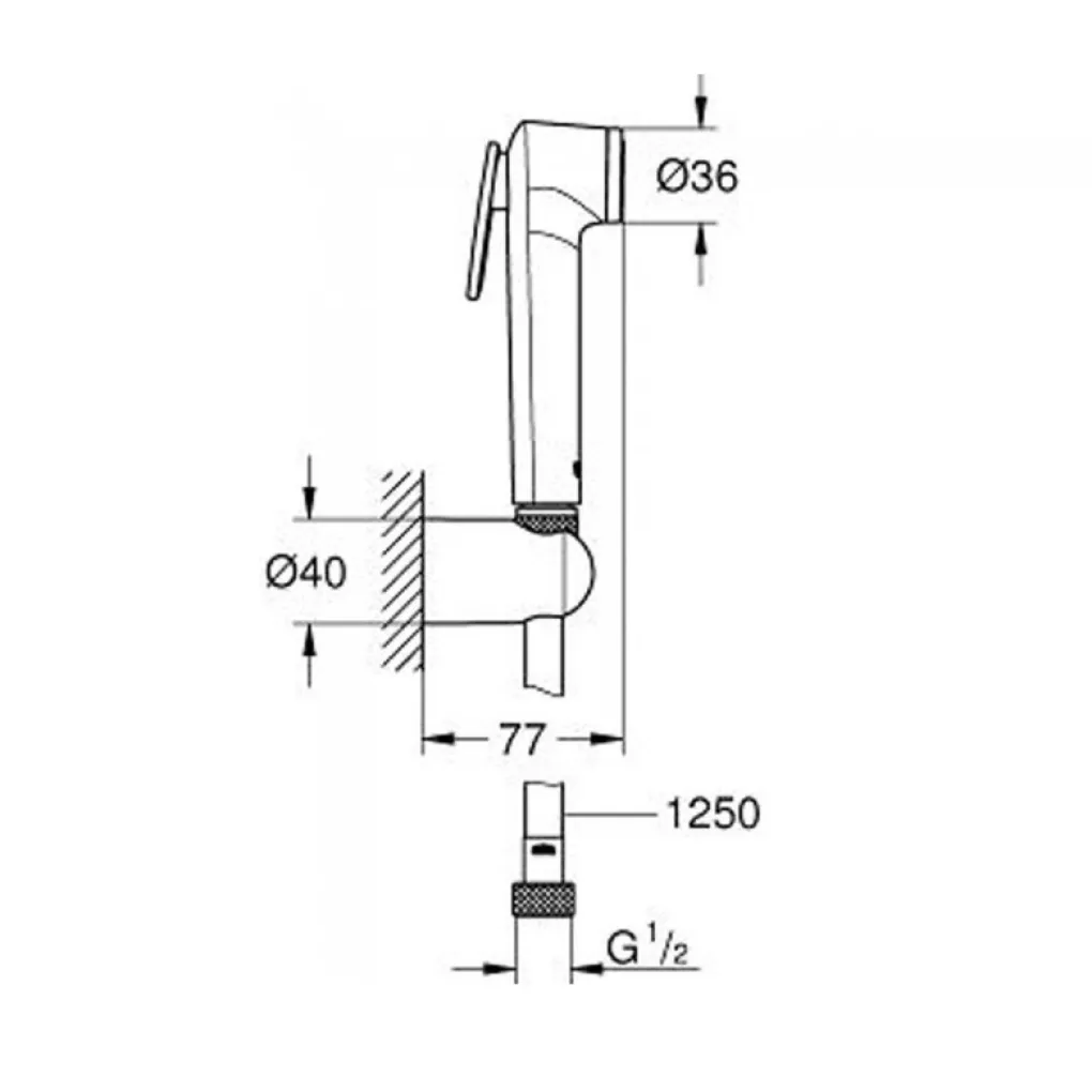 Душевой набор Grohe Tempesta-F Trigger Spray хром (27513001)- Фото 2