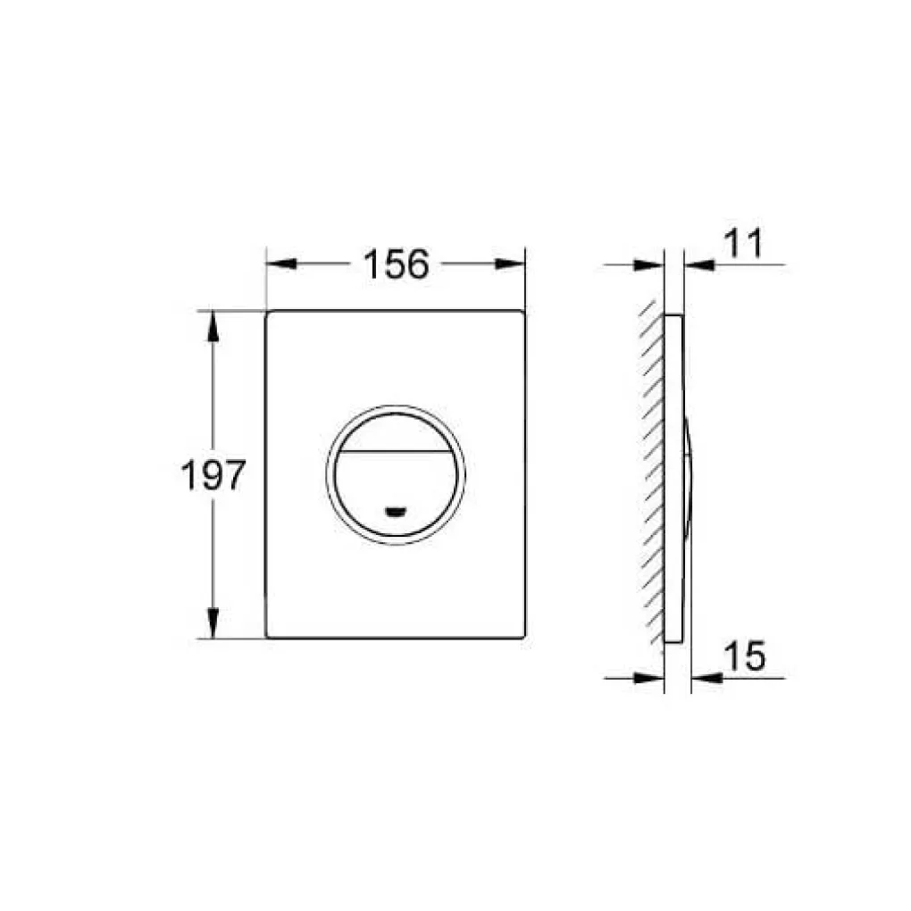 Клавіша змиву Grohe Nova Cosmopolitan хром (38765000)- Фото 4
