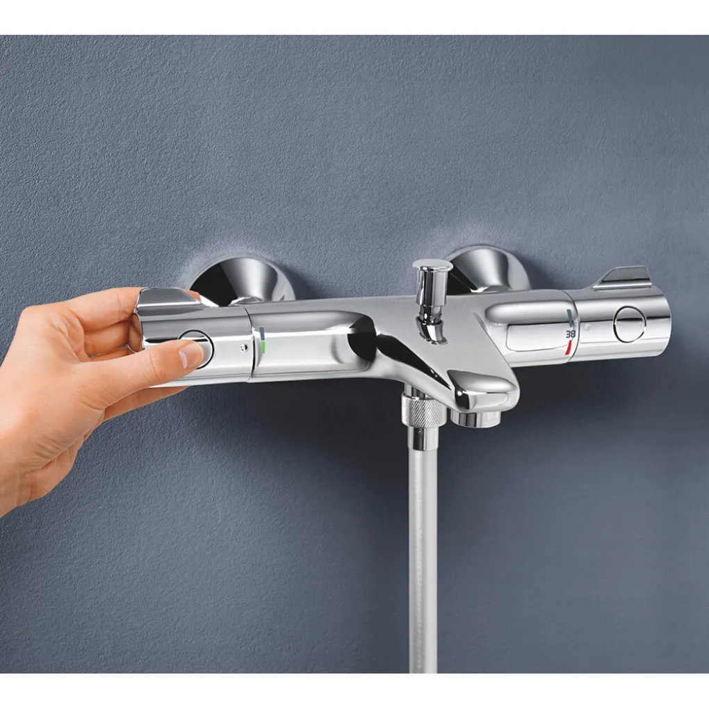 Комплект змішувачів для ванної кімнати з термостатом Grohe QuickFix (UA202304TS)- Фото 2