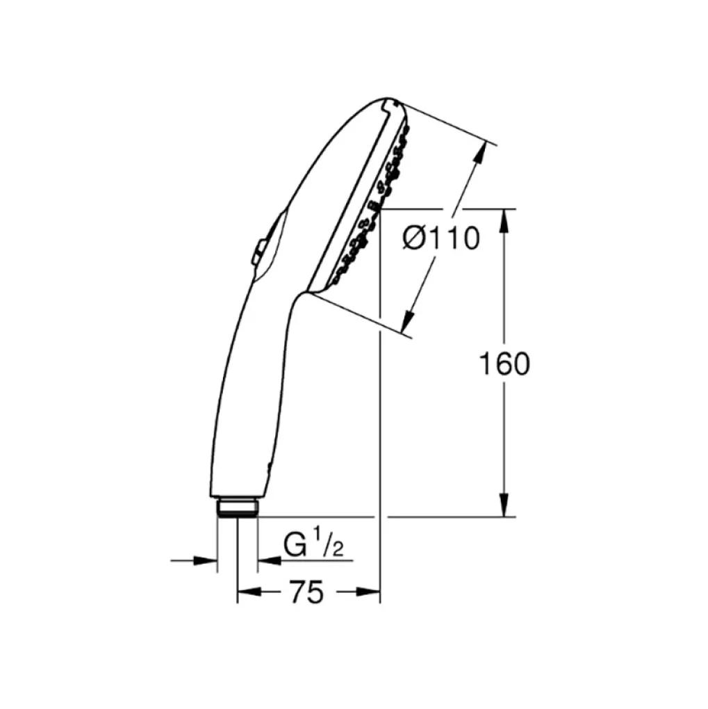 Ручной душ Grohe Tempesta 110, три режима струи, хром (28419003)- Фото 4