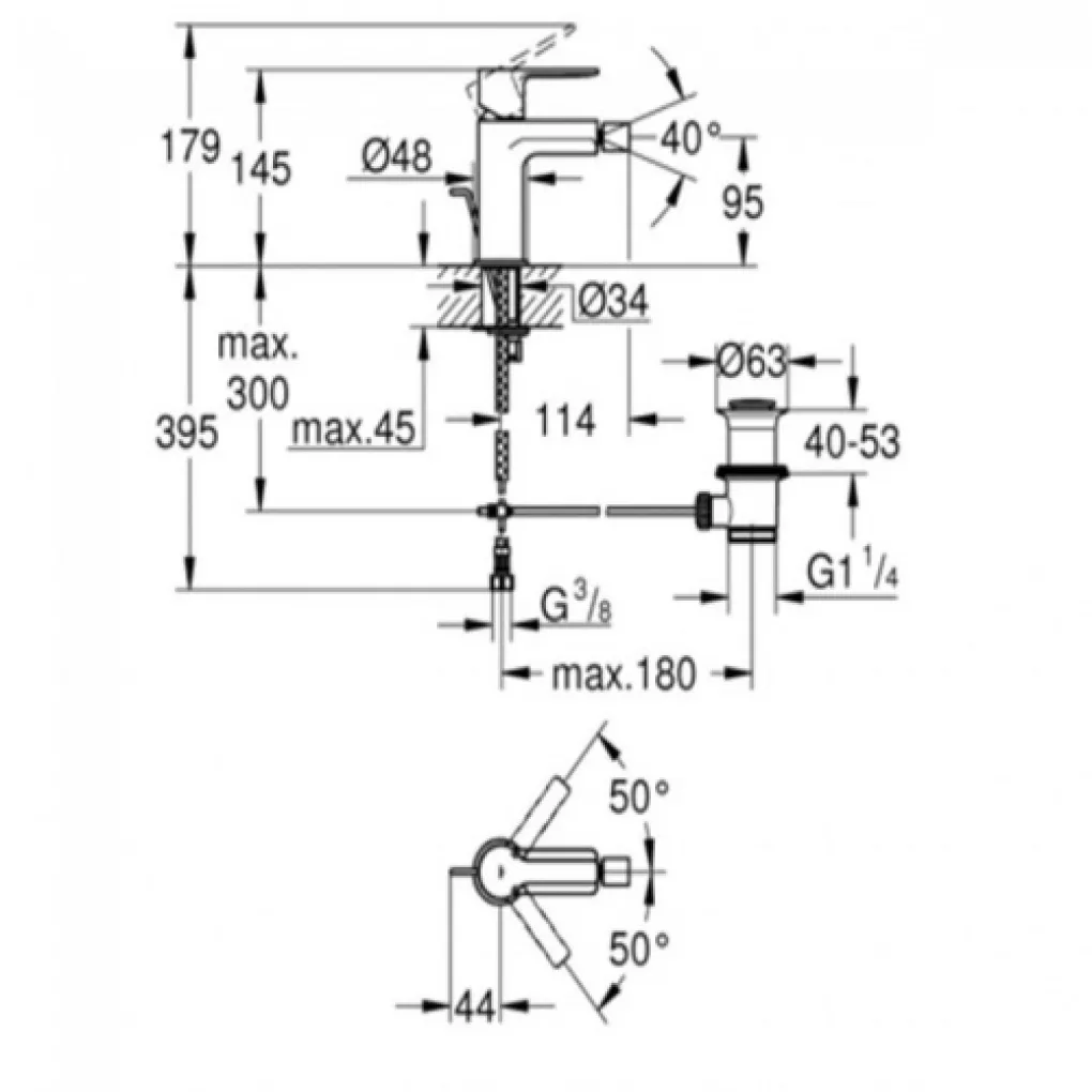 Смеситель для биде Grohe Lineare New (33848001)- Фото 2