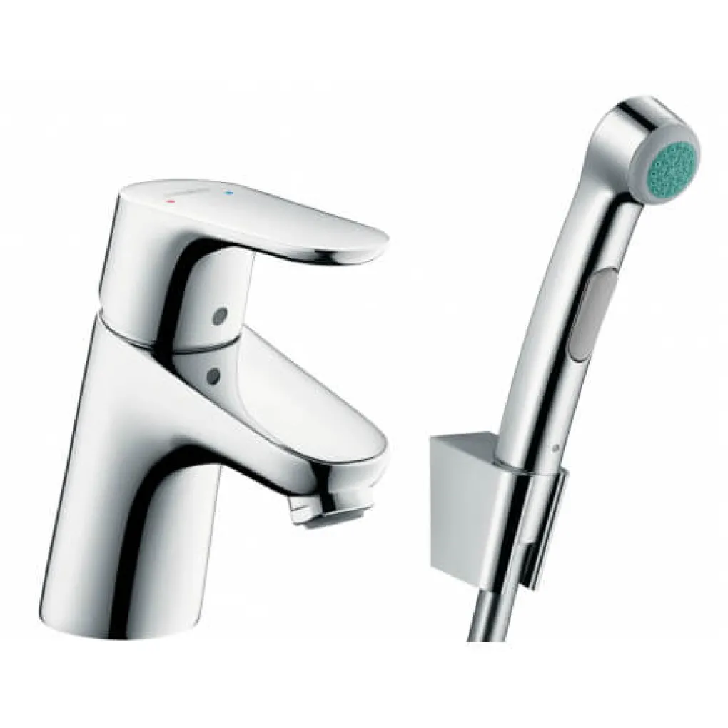 Змішувач для раковини з гігієнічним душем Hansgrohe Focus E2 (31926000)- Фото 1