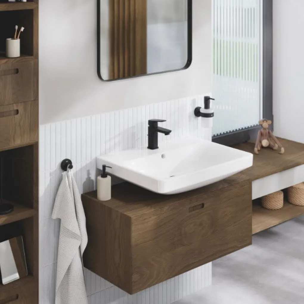 Змішувач для раковини Grohe Cubeo S-розміру чорний матовий (1016942430)- Фото 4