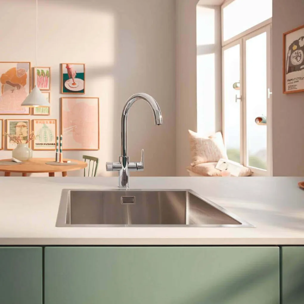 Смеситель для кухни Grohe Blue Pure BauCurve, для подачи технической и фильтрованной воды (30580000)- Фото 4