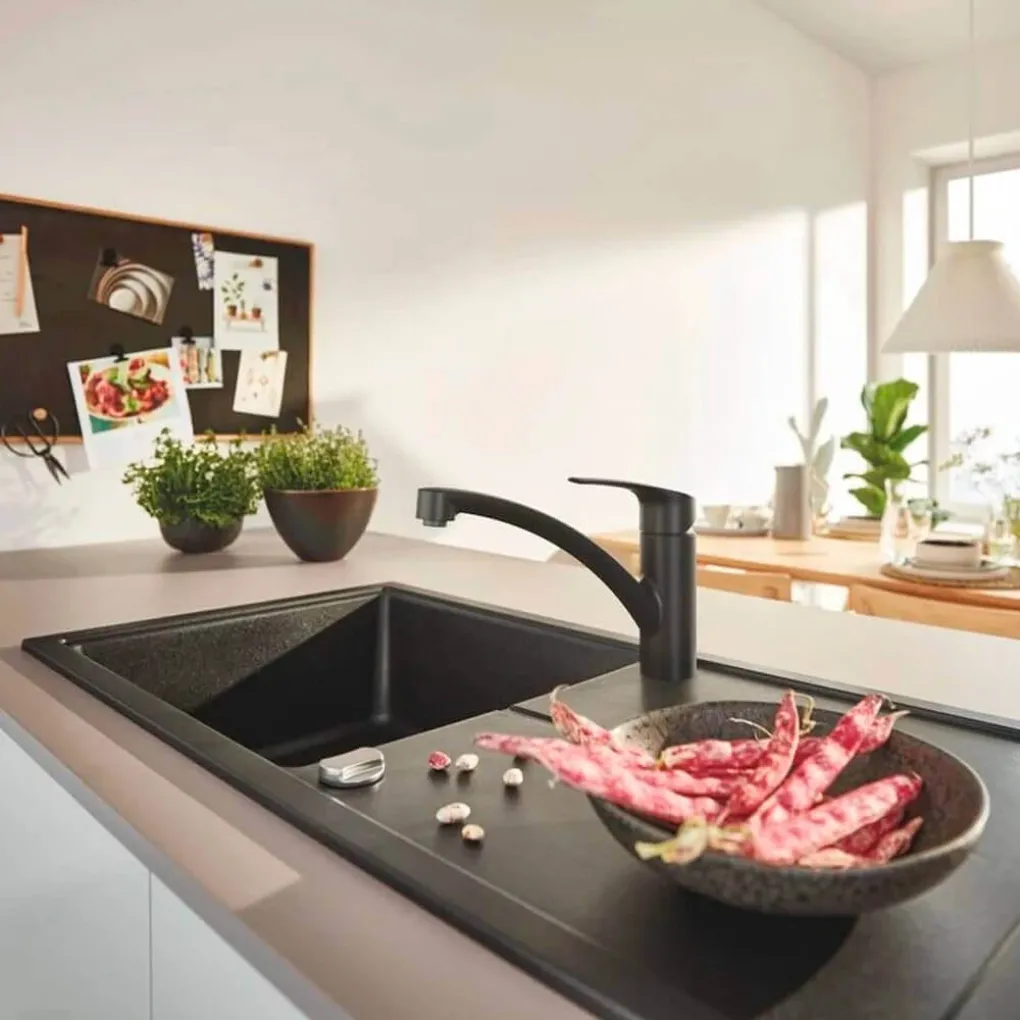 Смеситель для кухни Grohe Eurosmart Black (332812433)- Фото 3