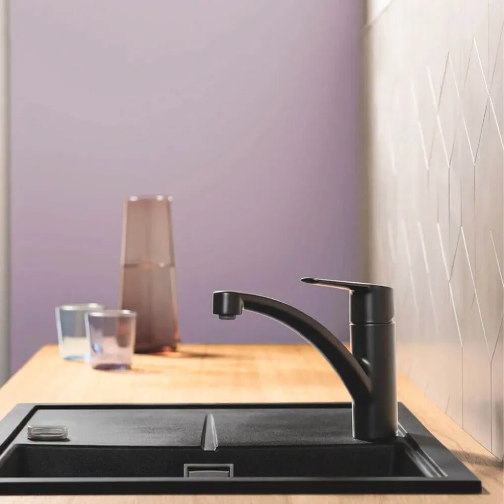Смеситель для кухни Grohe Eurosmart Black (332812433)- Фото 4