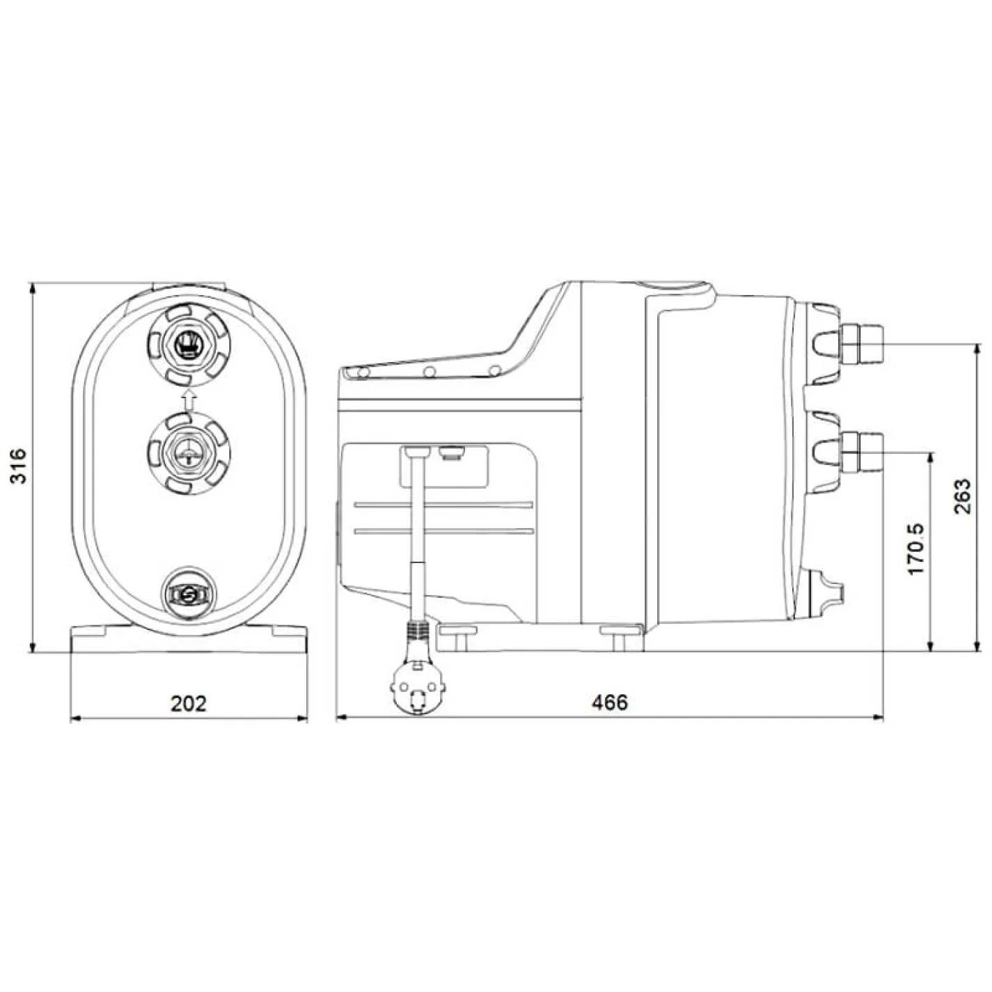 Насосна станція Grundfos SCALA1 5-55 1,2 кВт (99530407) - Фото 3