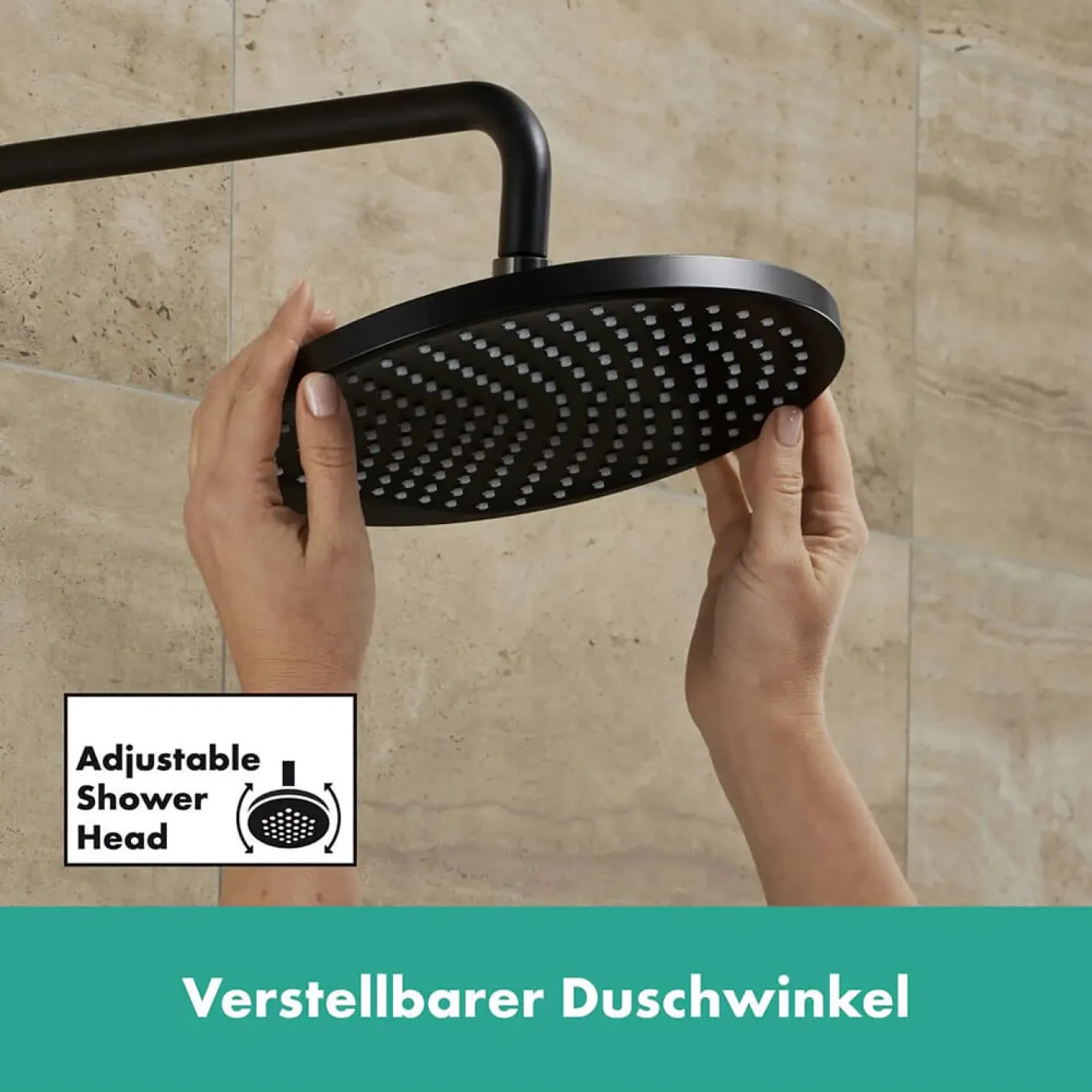 Душова система Hansgrohe Vernis Blend Showerpipe 240 1jet EcoSmart з термостатом (26428670) - Фото 4