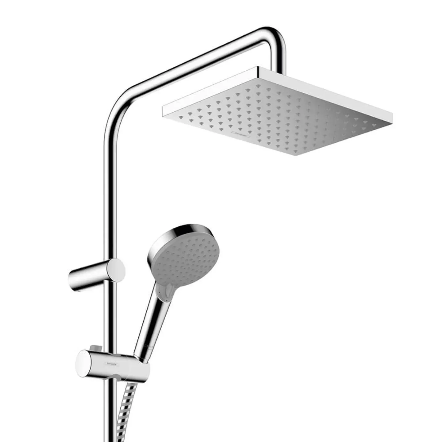 Душова система Hansgrohe Vernis Shape Showerpipe 230 1jet EcoSmart з термостатом (26097000) - Фото 2