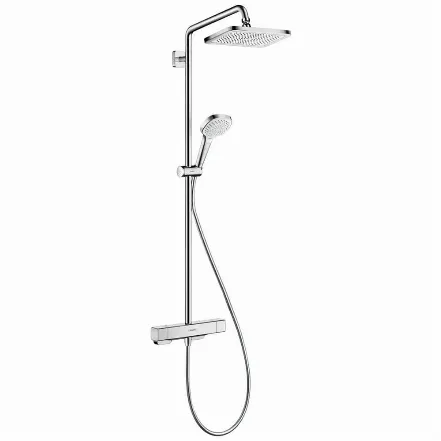 Душова система Hansgrohe Croma E Showerpipe 280 1jet EcoSmart з термостатом (27660000)