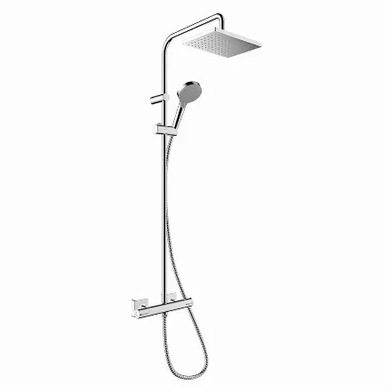 Душова система Hansgrohe Vernis Shape Showerpipe 230 1jet EcoSmart з термостатом (26097000)