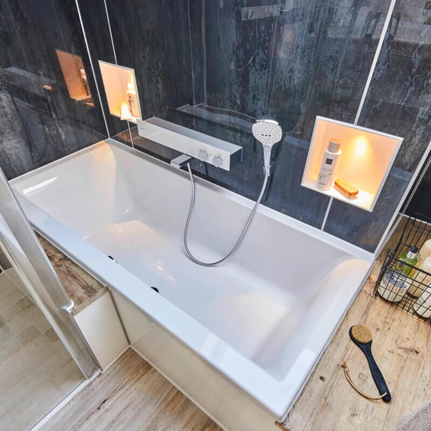 Смеситель для ванны термостатический Hansgrohe Shower Tablet 600 мм - Фото 2