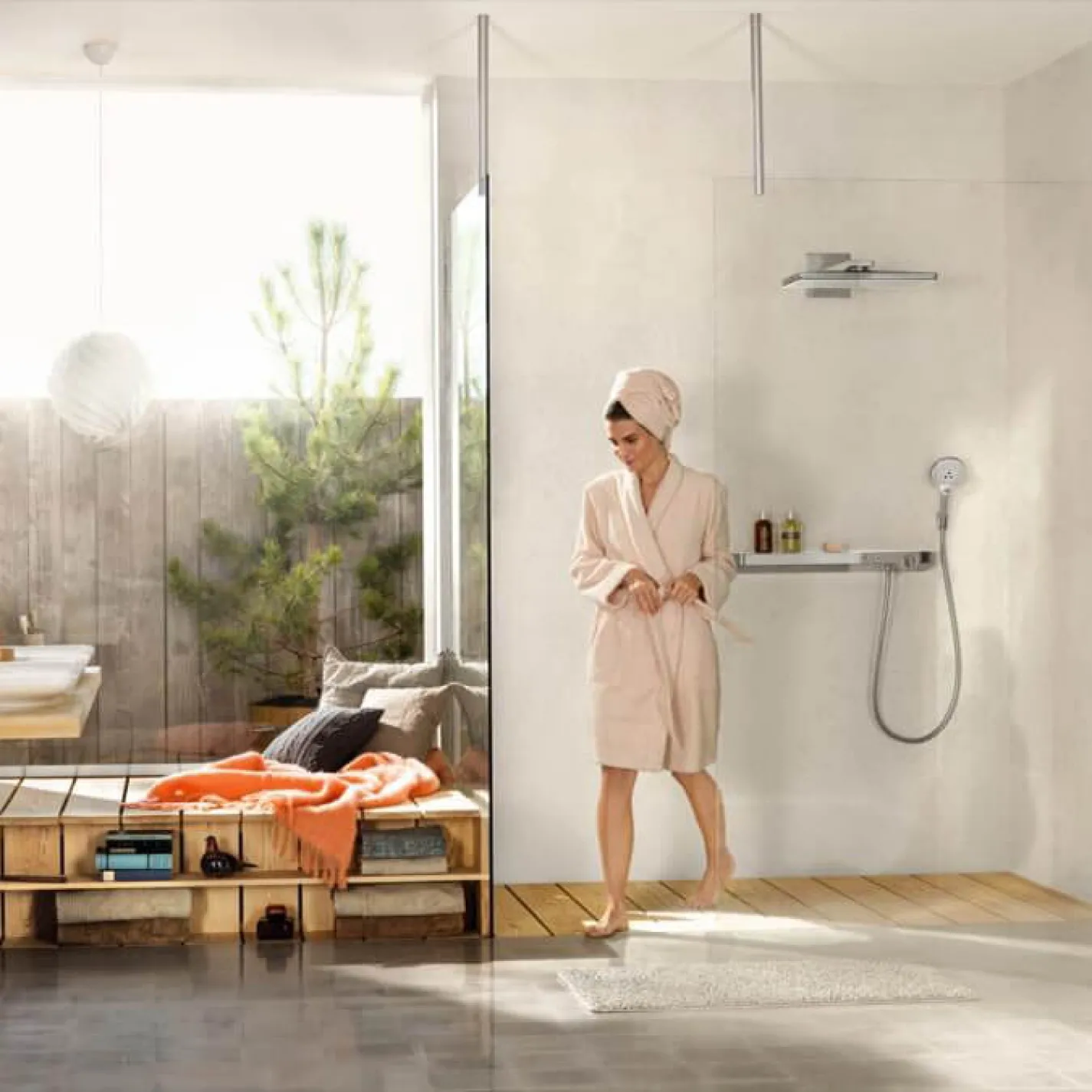 Термостат для ванны/душа Hansgrohe Shower Tablet Select 700 мм - Фото 4