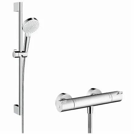 Душовий набір Hansgrohe Crometta Vario 90 та термостат Ecostat 1001CL (27813400)