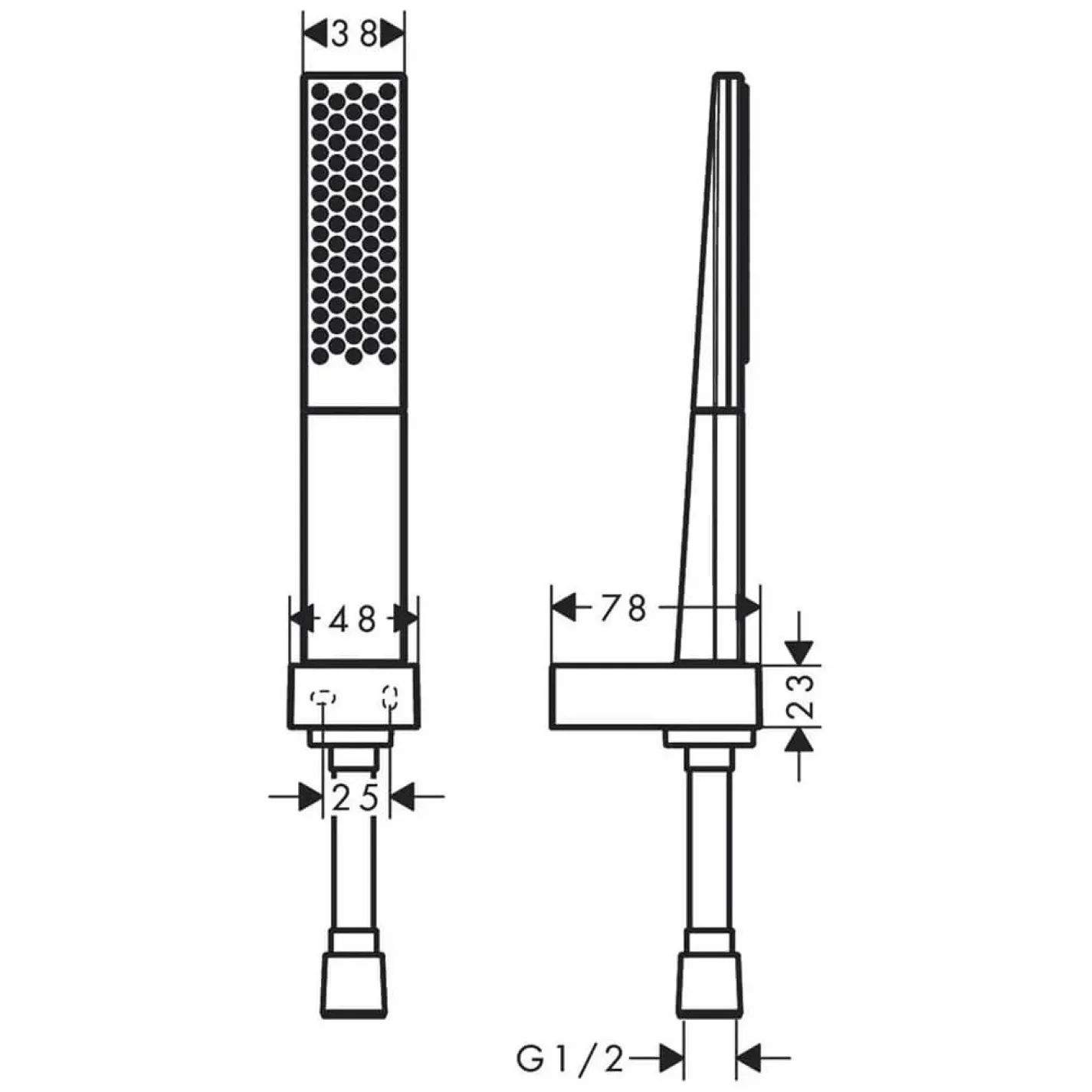 Душевой набор Hansgrohe Rainfinity 100 1Jet (26856700) - Фото 1