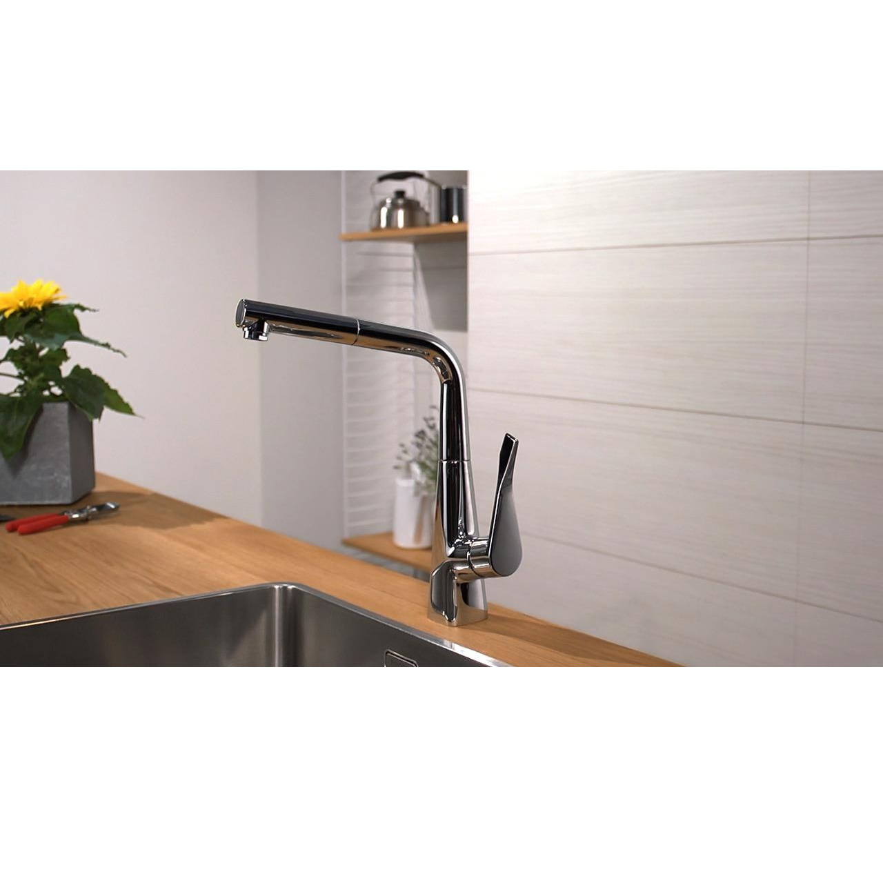 Змішувач для кухні Hansgrohe Metris- Фото 6