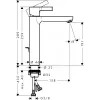 Змішувач для раковини Hansgrohe Metris S зі зливним гарнітуром- Фото 2