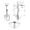 Душова система Hansgrohe Pulsify S Puro Showerpipe 260 1jet з термостатом чорний матовий (24222670)- Фото 4