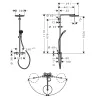 Душова система Hansgrohe Pulsify S Puro Showerpipe EcoSmart 260 1jet з термостатом хром (24237000)- Фото 4