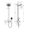 Душевая система Hansgrohe Pulsify Showerpipe 260 2jet с термостатом шлифованная бронза (24240140)- Фото 4