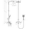 Душевая система Hansgrohe Raindance Select E 360 Showerpipe с термостатом хром- Фото 2