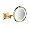 Дзеркало для гоління Hansgrohe AddStoris з підсвічуванням LED, золото (41790990)- Фото 1