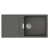 Мийка для кухні Hansgrohe S52 S520-F480 1000x500 с сушилкою зліва сірий камінь (43358290)- Фото 1